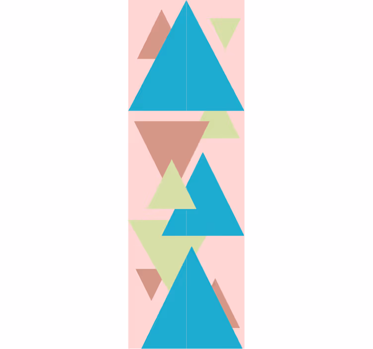 Mural of Geometric Forms geometric wallpaper - TenStickers