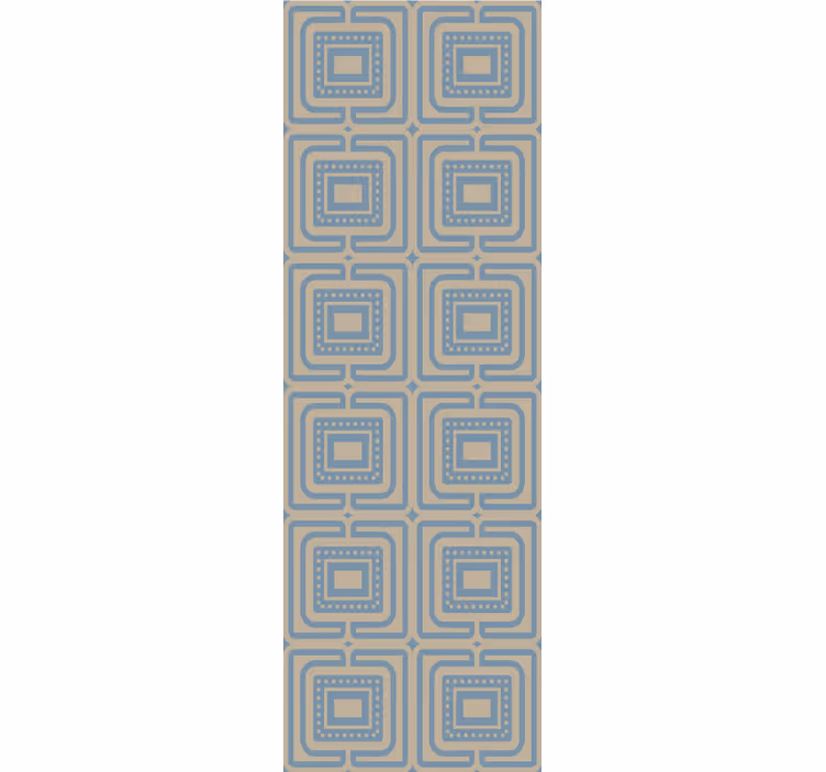 Retro Geometric Squares geometric wallpaper - TenStickers