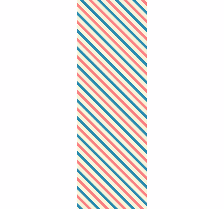 Striped wallpaper diagonal striped design - TenStickers