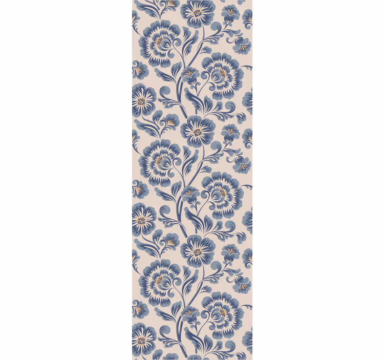 Floral Damask Elegance ornamental flower wallpaper - TenStickers
