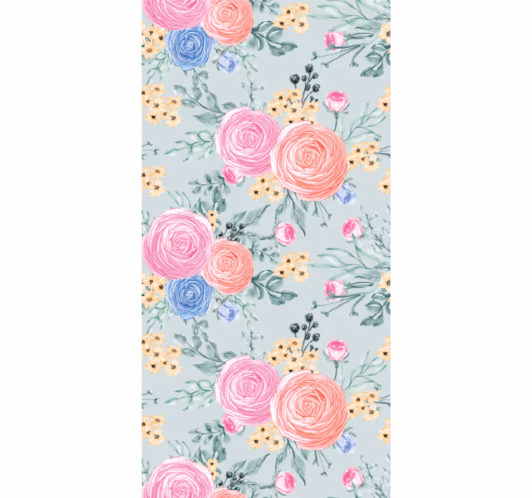 Floral Bouquet Print flower wallpaper - TenStickers