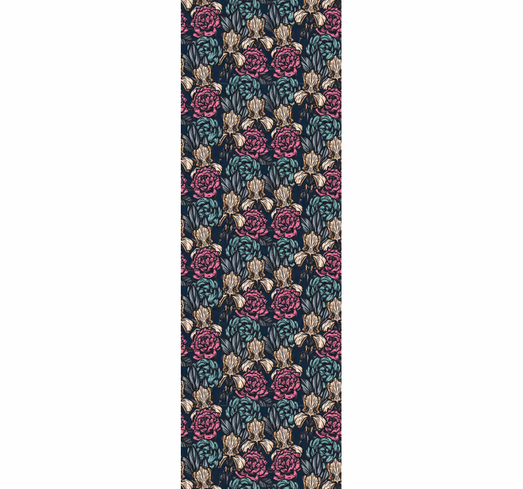 Elegant Floral Tapestry flower wallpaper - TenStickers