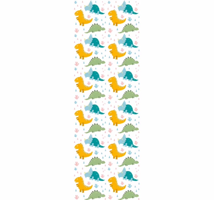 Dinosaur Parade dinosaurs wallpaper - TenStickers