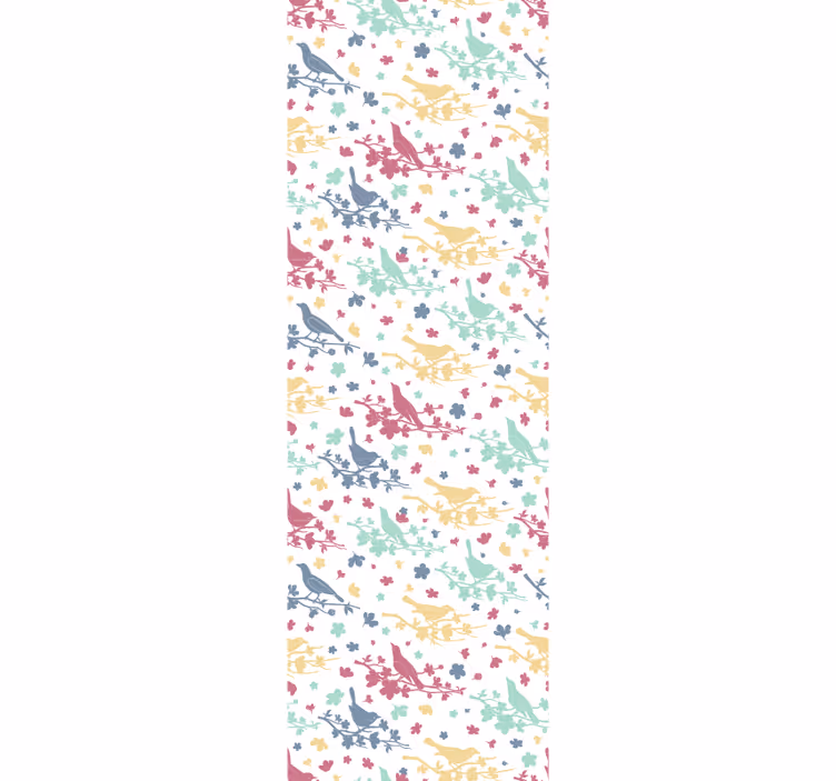 Bird Pattern Motif birds wallpaper - TenStickers