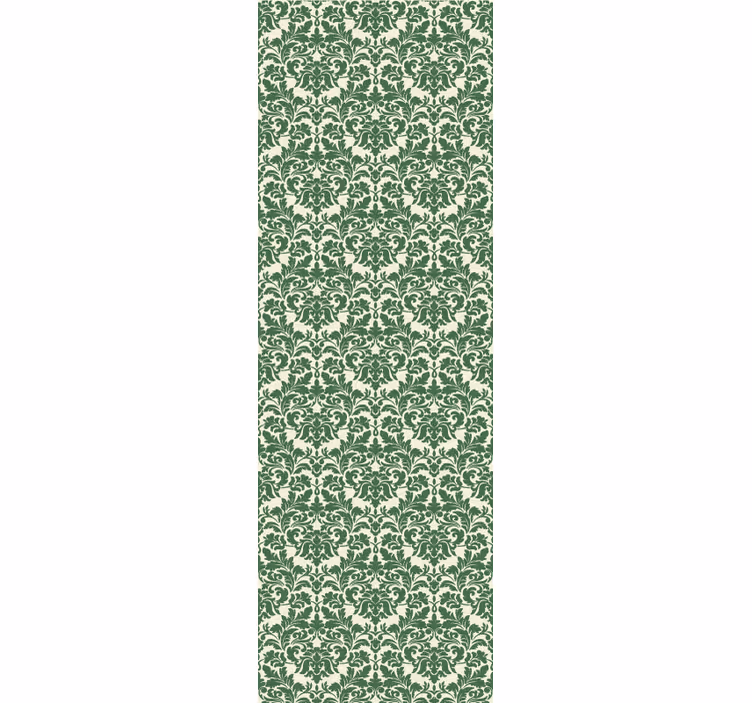 Ornate Botanical ornamental flower wallpaper - TenStickers