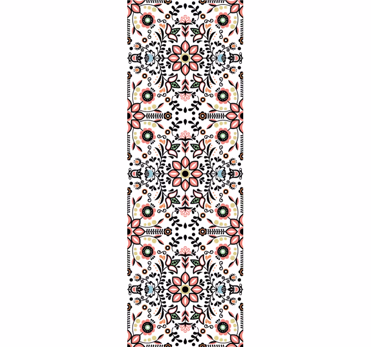 Decorative Element ornamental flower wallpaper - TenStickers