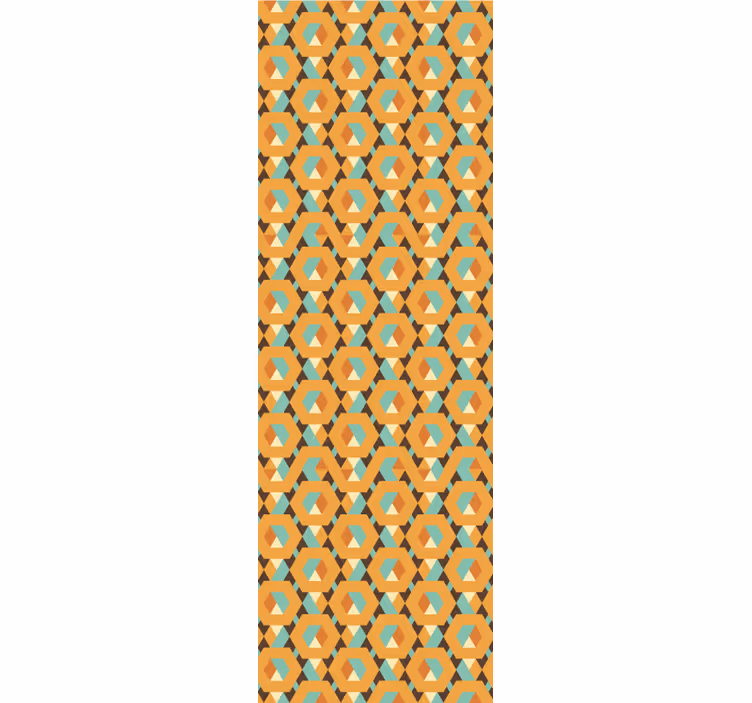 Geometric wallpaper retro design - TenStickers