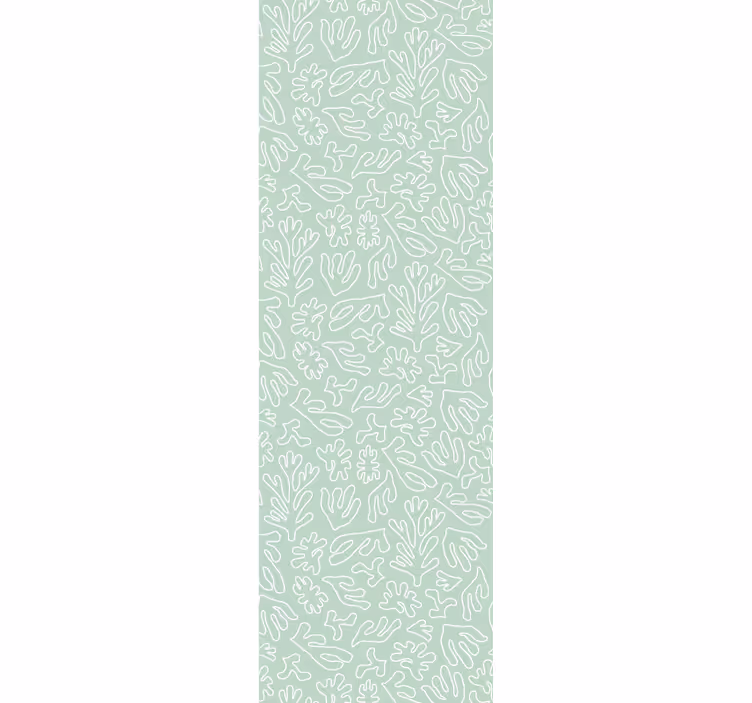 Coral Reef Motif leaf wallpaper - TenStickers