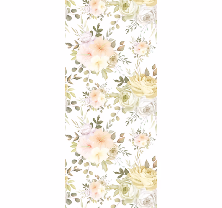 Bloom Composition flower wallpaper - TenStickers