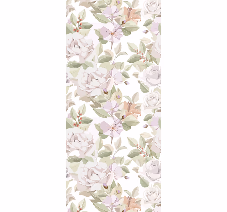 Floral Blossom Ensemble flower wallpaper - TenStickers