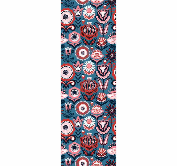 Ornamental blooms ornamental flower wallpaper - TenStickers
