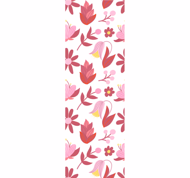 Pink bouquet arrangement ornamental flower wallpaper - TenStickers
