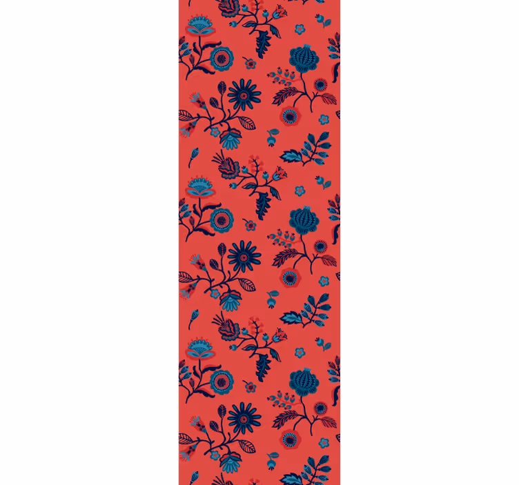 Floral Pattern Overlay ornamental flower wallpaper - TenStickers
