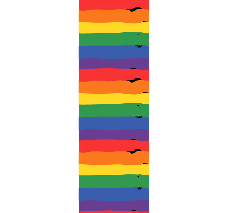 Striped wallpaper rainbow striped background - TenStickers