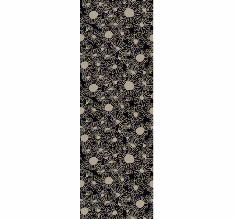 Floral Dotted Pattern ornamental flower wallpaper - TenStickers