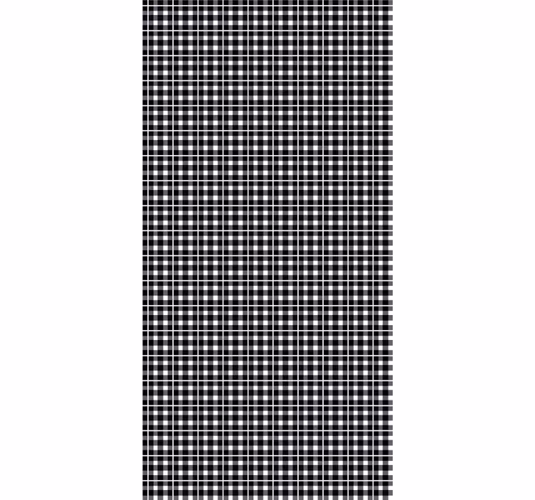 Checked Pattern square wallpaper - TenStickers