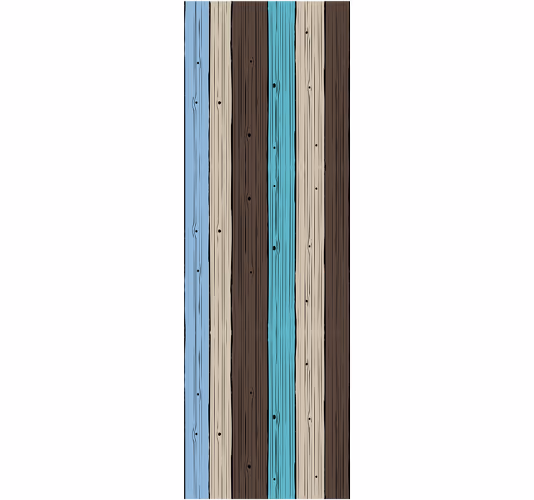 Stylized Planks wood effect  wallpaper - TenStickers
