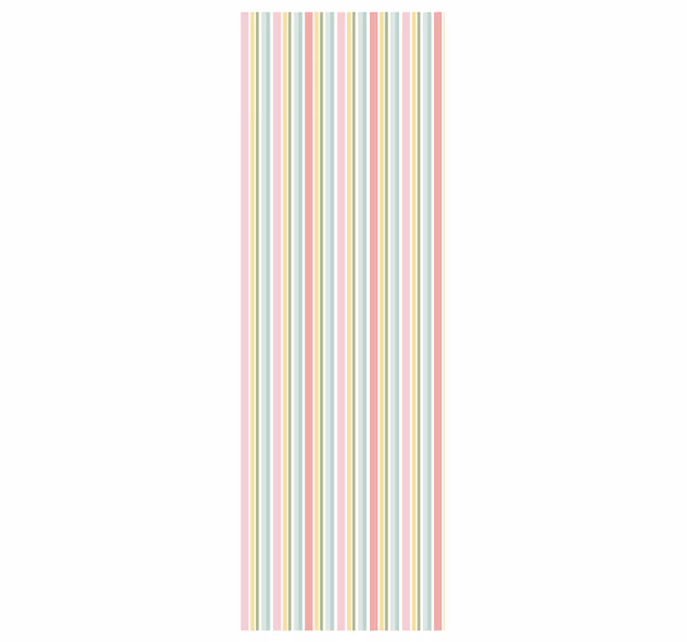 Pastel Stripe Harmony horizontal striped wallpaper - TenStickers