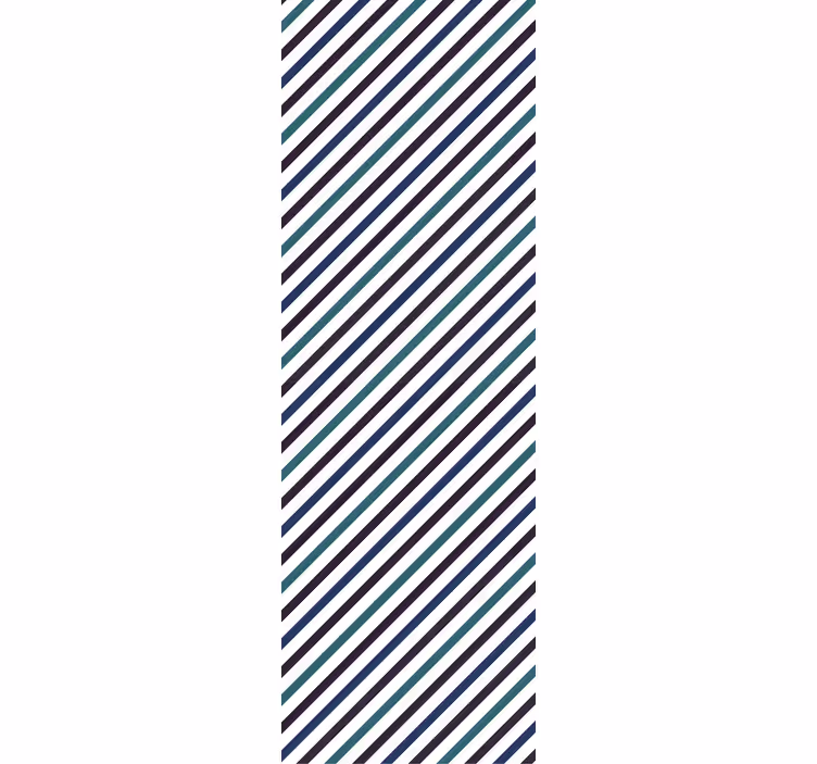 Diagonal Stripes Pattern horizontal striped wallpaper - TenStickers
