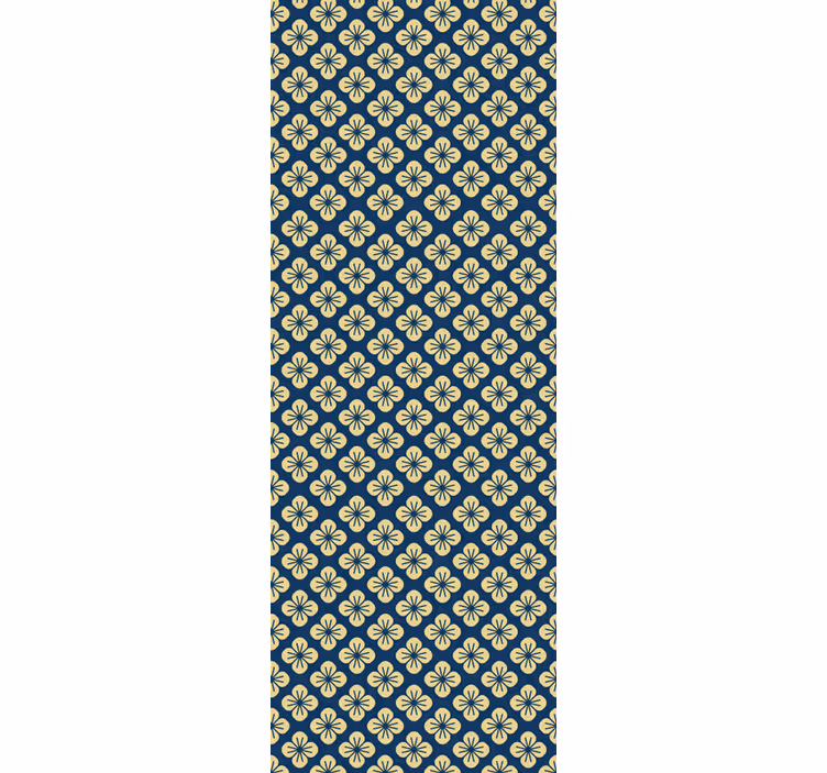 Ornamental flower wallpaper with decorative pattern - TenStickers