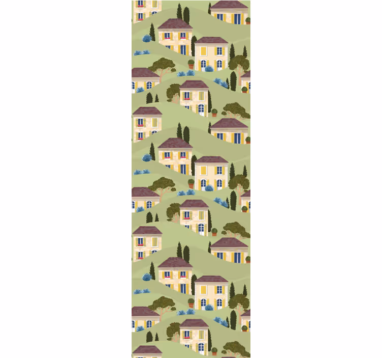 Kids wallpaper country villa design - TenStickers