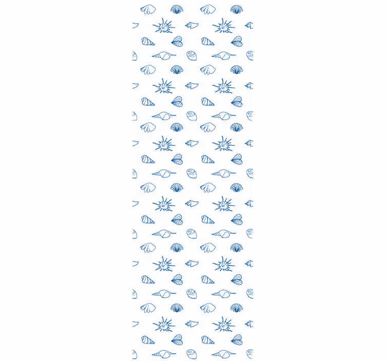 Nautical Sketch Motif fish wallpaper - TenStickers