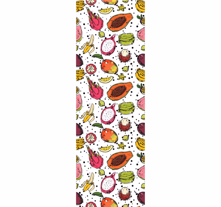Tropical Fruit Delight nature wallpaper - TenStickers