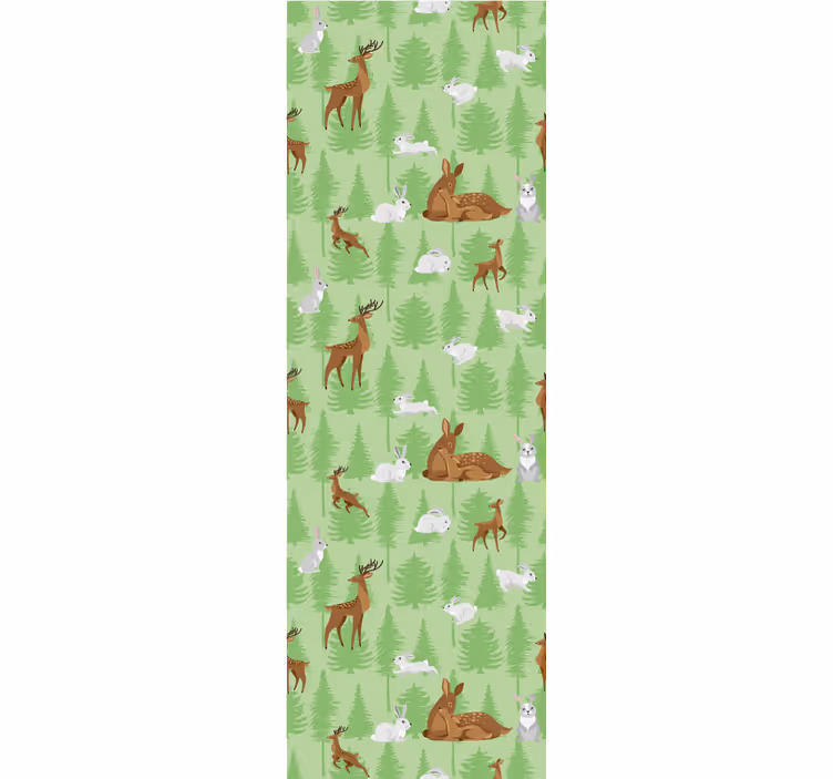 Animal wallpaper forest animal design - TenStickers
