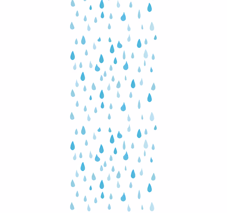 Raindrop Pattern nature wallpaper - TenStickers