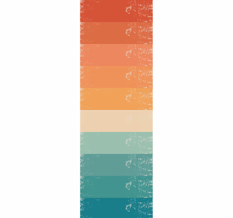 Retro striped rainbow vintage wallpaper - TenStickers