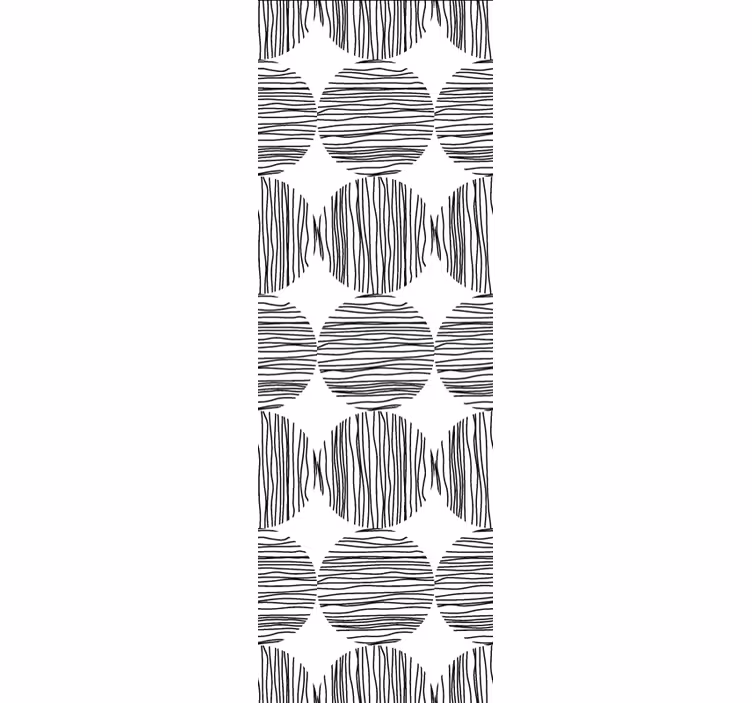 Zebra wallpaper with striped zebra pattern - TenStickers