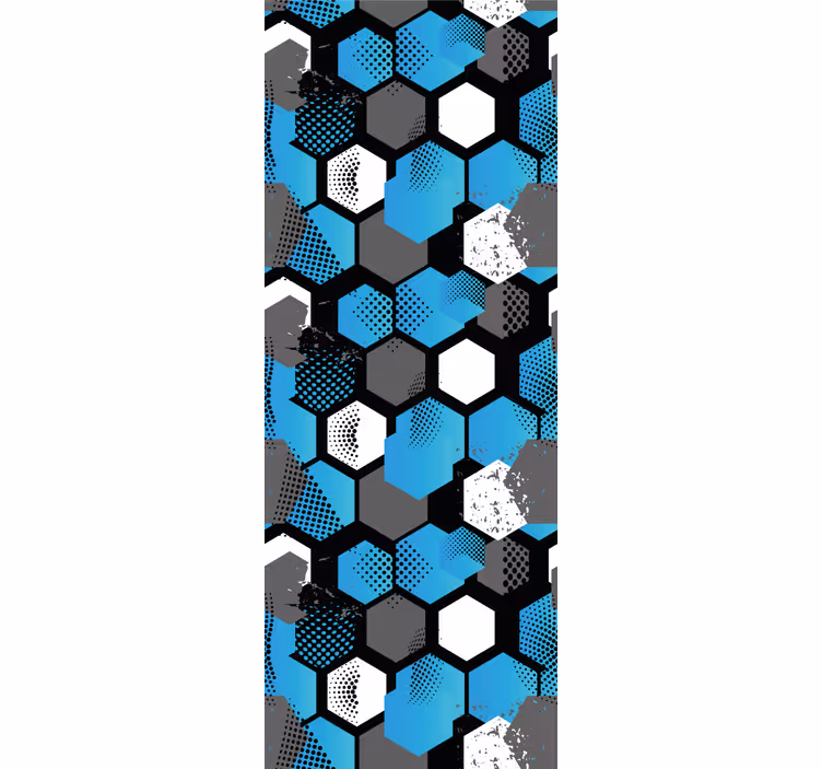 Abstract gradient football bedroom wallpaper - TenStickers