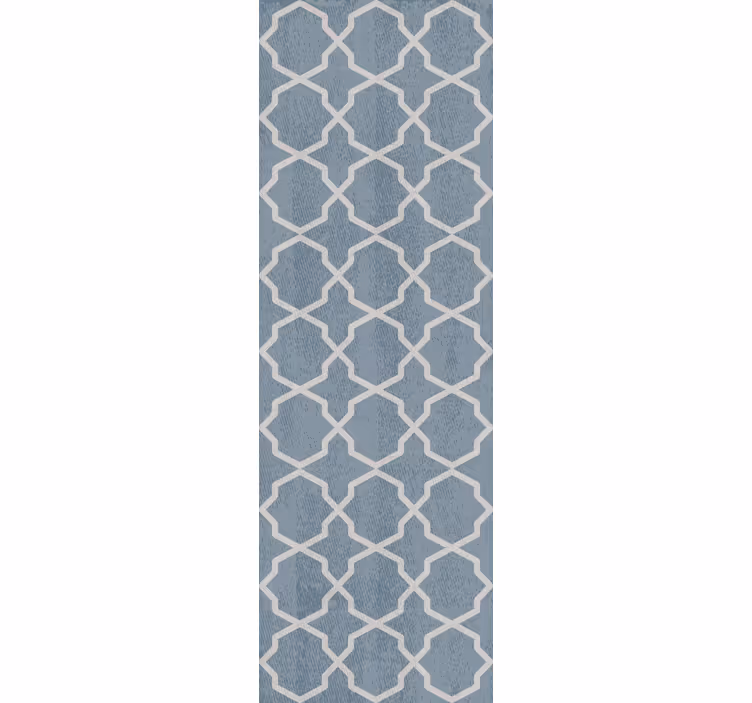 Gray Hamptons pattern flower wallpaper - TenStickers