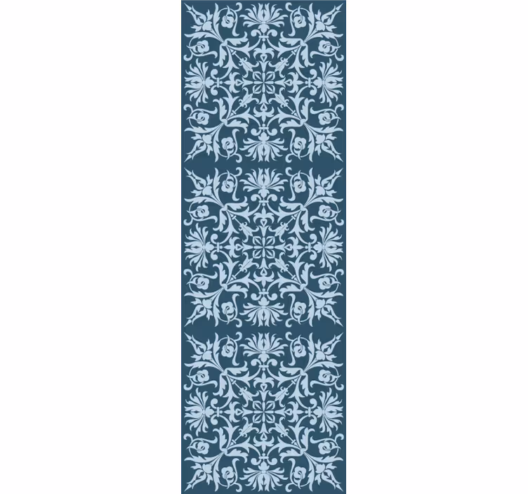 Ornamental flower wallpaper with decorative floral design - TenStickers