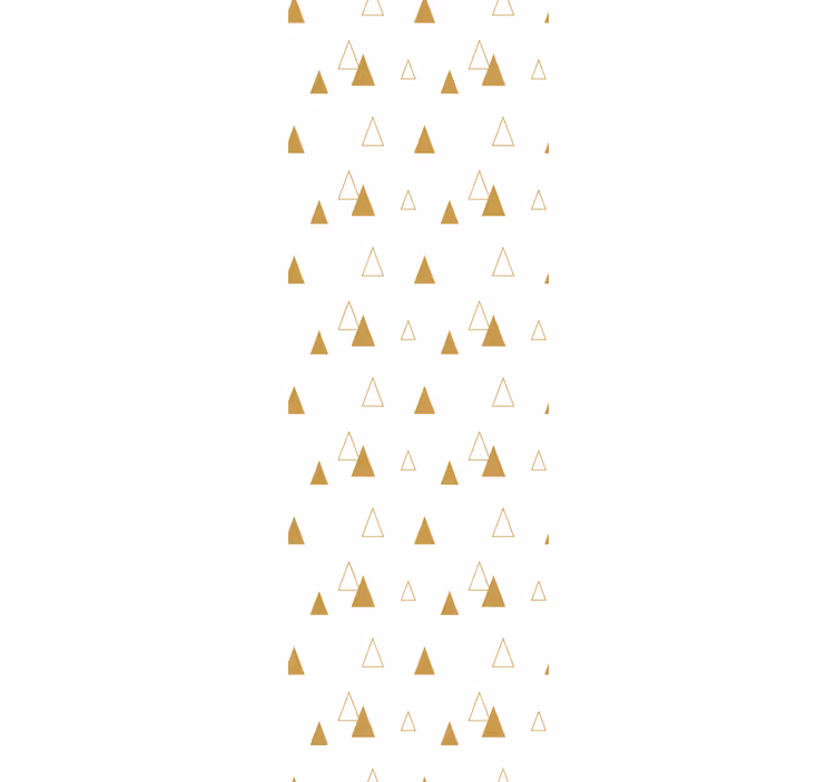 Triangle wallpaper with golden pattern - TenStickers