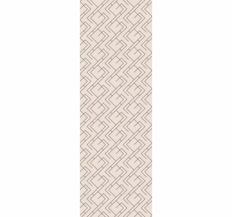 Interlocking Line Pattern geometric wallpaper - TenStickers
