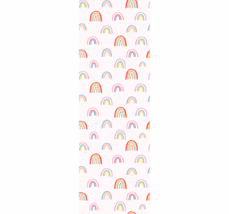 Colorful rainbow patterns Kids wallpaper - TenStickers
