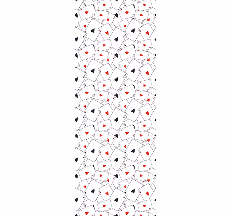 Playing Card Patterns alphabet wallpaper - TenStickers