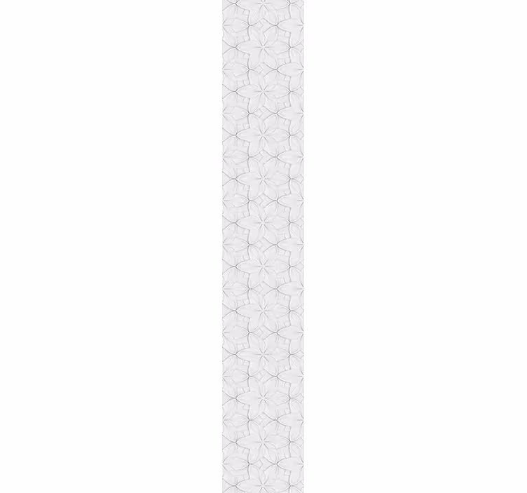 Hexagon tiles with flowers modern wallpaper - TenStickers