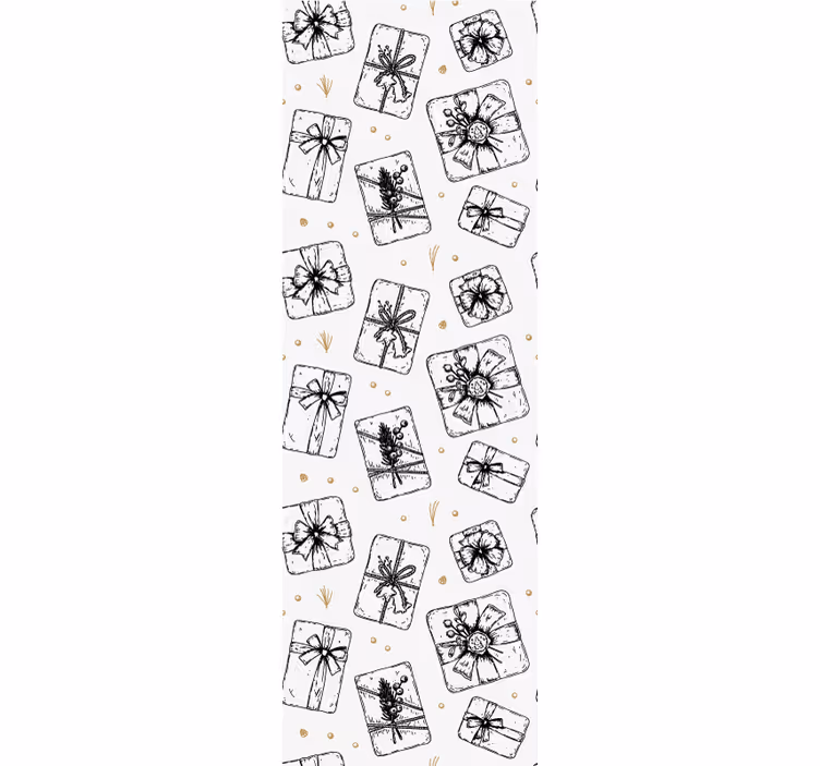 Gift Bow Patterns christmas wallpaper - TenStickers