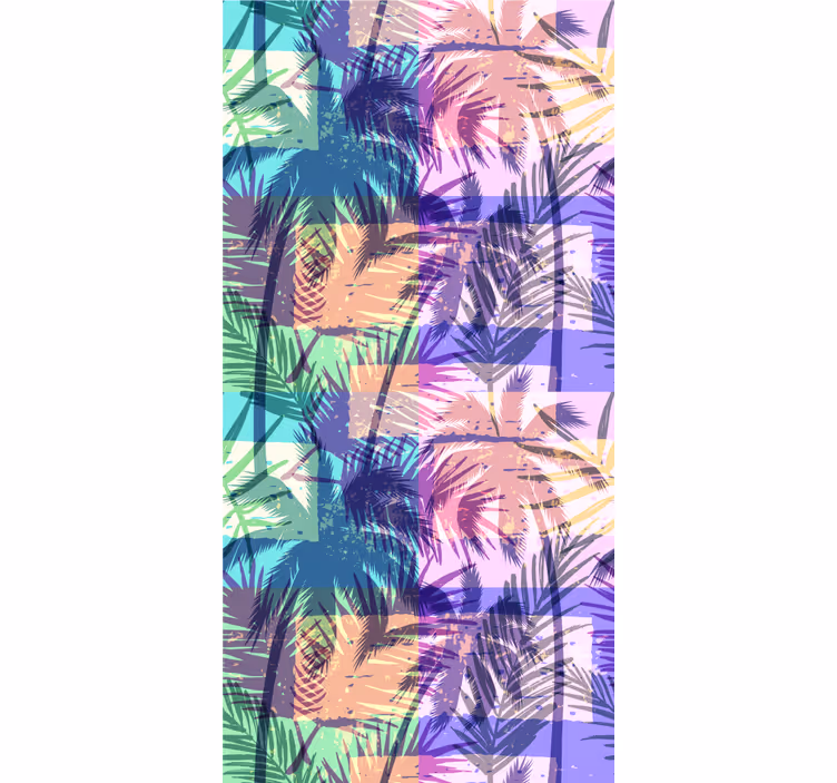 Vintage palm laves tree wallpaper - TenStickers