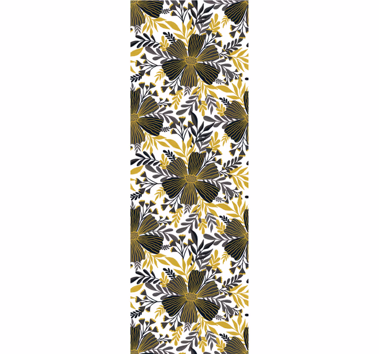 Botanical balance living room wallpaper - TenStickers