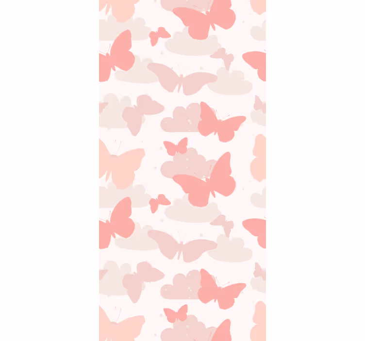 Cloud Pattern butterfly wallpaper - TenStickers
