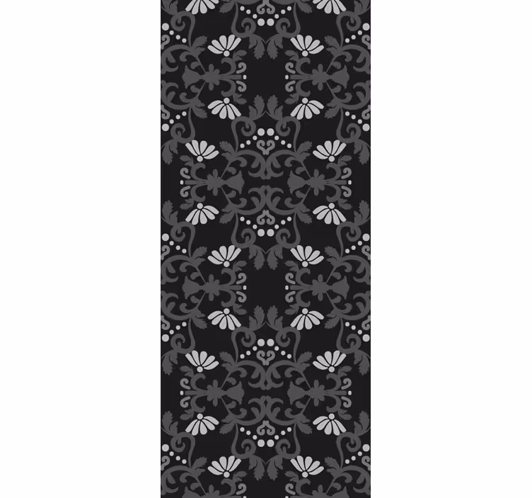 Graceful Botanical Display ornamental flower wallpaper - TenStickers
