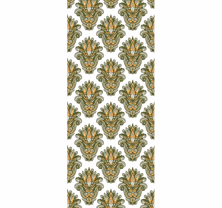 Elegant Floral Structure ornamental flower wallpaper - TenStickers