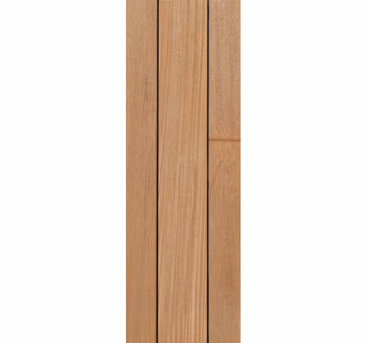 Brown simple planks wood effect  wallpaper - TenStickers