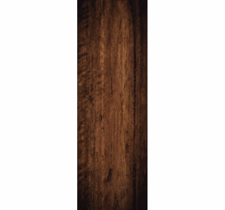 Raw dark brown patinated wood effect wallpaper - TenStickers