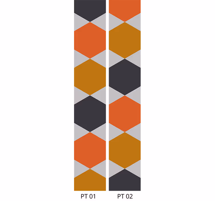Honeycomb Shapes geometric wallpaper - TenStickers