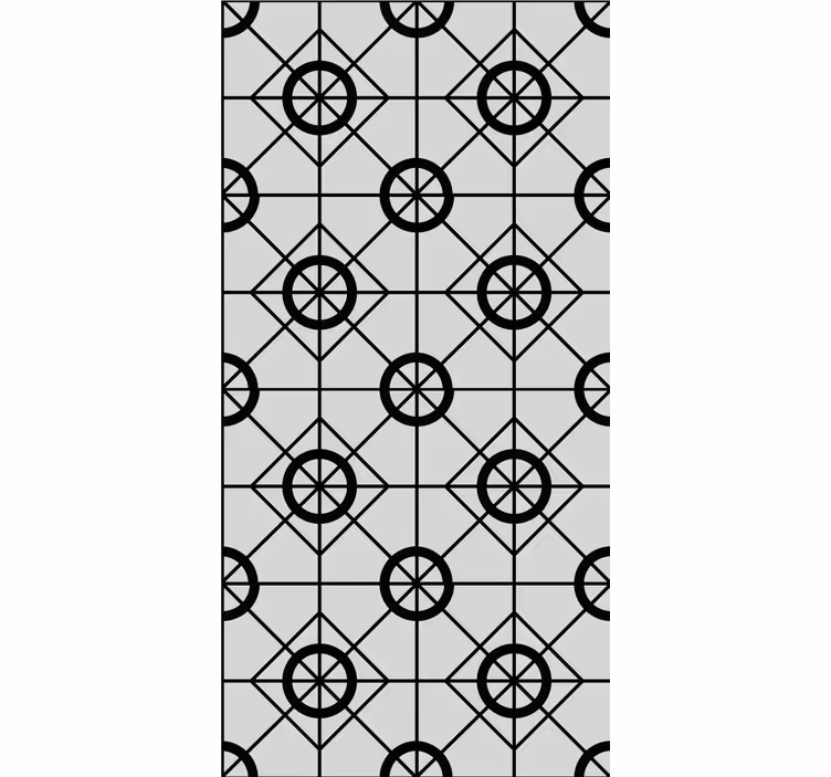 Hollywood regency circles - diamonds Wallpaper - TenStickers