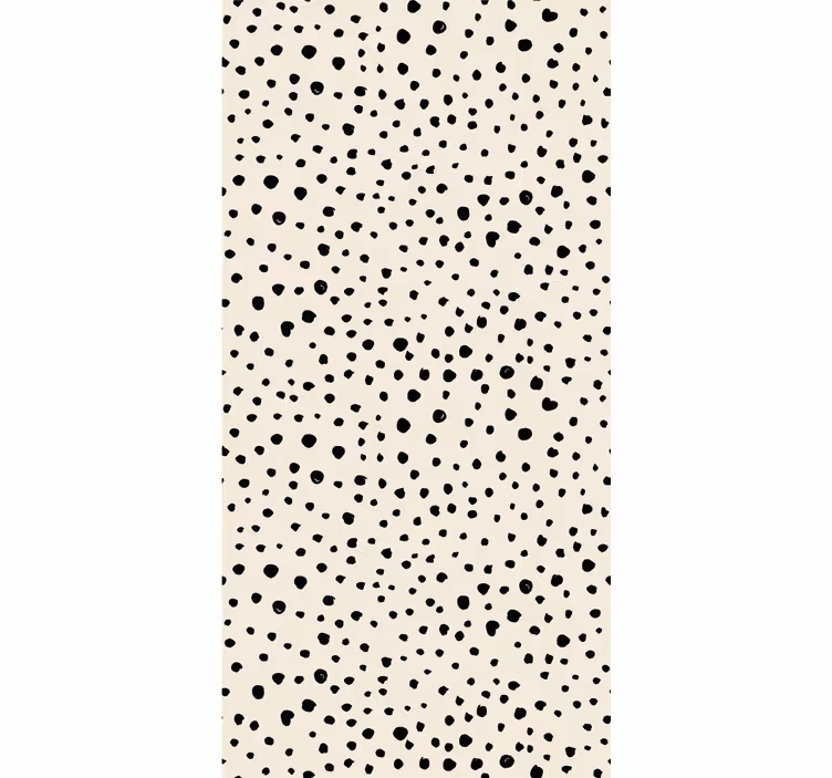 Black Dot Pattern polka dot wallpaper - TenStickers